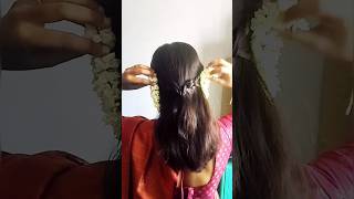 easy hairstyle for short hair saree hairstyle hairstyles sareefashion [upl. by Grizel]