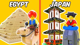 I built MAJOR COUNTRIES in LEGO [upl. by Rusell]