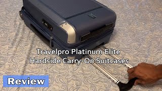 Travelpro Platinum Elite Hardside CarryOn Suitcases Review [upl. by Aba747]