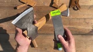 Sharpening a Hatchet for Woodworking [upl. by Ettennal389]