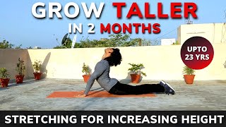 Best STRETCHING EXERCISES to GROW TALLER How to Increase Height after 20 Height increase exercises [upl. by Avalsorim]