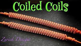 Wire Wrapping Tutorials Decorative Coiled Coil Components [upl. by Nonrev]