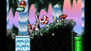 Yoshis Island  Piranha Crazy Death SNES glitch [upl. by Mrots]