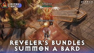 Diablo Immortal  LimitedTime Revelers Bundle Prices  Summon A Bard [upl. by Gian846]