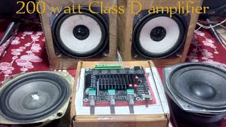 IOT 255 Class D 200 Watt amplifier boardTPA 3116 D2 21 amplifier board [upl. by Chanda]