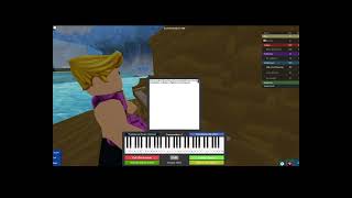 Giornos themeGolden wind Roblox Piano Sheet [upl. by Anaizit]