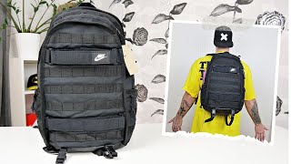 UnboxingReviewing The Nike Sportswear RPM Backpack On Body [upl. by Masao44]