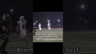 A LINEMAN at kicker is NASTY WORK🤣🔥youtubeshorts footballshorts football highschoolfootball [upl. by Nichani338]