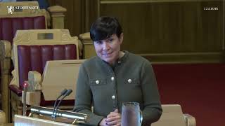 24102024 Sak 2 2 Ine Eriksen Søreide [upl. by Kaiser]