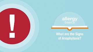 What are the signs of anaphylaxis  Allergy Insider [upl. by Ayra941]