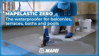 Perfect waterproofing for balconies and terraces  Mapelastic Zero  Easytouse cementitious mortar [upl. by Wind662]