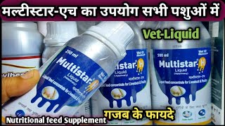 MultistarH Liquidfeed Concentrate for All AnimalsDosage usage and Benifit [upl. by Damal]