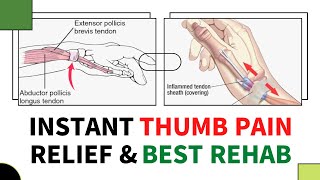 De quervain’s tenosynovitis exercises by Mr Physio wrist thumb pain relief [upl. by Nylyoj]