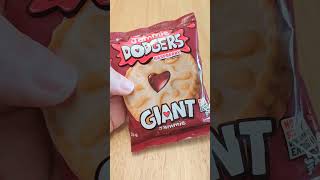 Giant Jammie Dodger Biscuit shorts youtubeshorts biscuits yummy [upl. by Inaja]