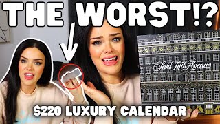 LUXURY CALENDARS ARE BAD THE WORST ITEM  220 Saks Advent Calendar Unboxing 19 [upl. by Zucker620]