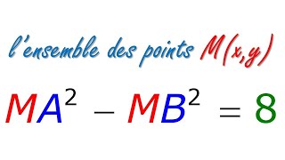 Le produit scalaire  Ensemble des points [upl. by Sirmons]