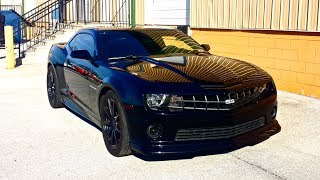 MERICUH Murdered Out Camaro SS First time at the track [upl. by Atsedom733]