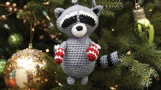 Crochet Raccoon Pattern  EASY  The Crochet Crowd [upl. by Drucie425]