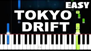 Teriyaki Boyz  Tokyo Drift  EASY Piano Tutorial [upl. by Vieva836]