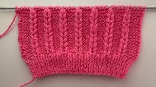 Super Easy Knitting Stitch Pattern [upl. by O'Mahony]