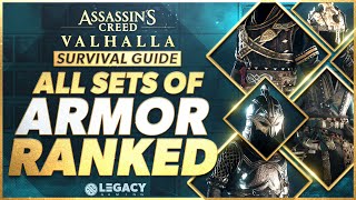 Every Armor Set Ranked  Assassins Creed Valhalla Survival Guide [upl. by Aelanna459]