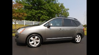 2009 Kia Rondo EX V6  Kenwood Touchscreen w Camera  Apple Car Play Sunroof Leather Extra Clean [upl. by Elinore]