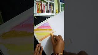 Oil pastel drawing naturedrawing oilpastel art drawing arshidasartistry viralshort [upl. by Brunk]