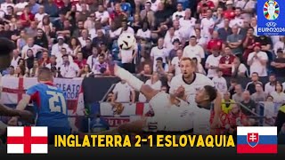 Inglaterra vs Eslovaquia 21 Épica Chilena de Bellingham que Salva a Inglaterra en el Descuento [upl. by Maud]