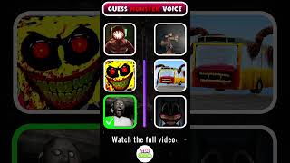 Guess The MONSTERS VOICE  Eeat Monster  Siren Head Bus Eater Roblox Doors [upl. by Iborian979]