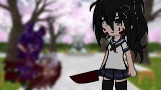 if i was in yandere sim meme gacha TW blood murder gore [upl. by Annaehs544]