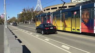 Nike Court tram B2 2037 St Kilda Road [upl. by Alrrats694]