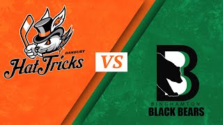 Danbury Hat Tricks vs Binghamton Black Bears  102023 [upl. by Coppock844]