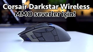 650IPS kaliteli MMO faresi quotCorsair Darkstar Wireless RGB MMO incelemesiquot [upl. by Anaitsirk]