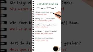 Master Adjective Deklination in 60 Seconds  Quick German Grammar Tips deutsch germanlanguage [upl. by Genet]