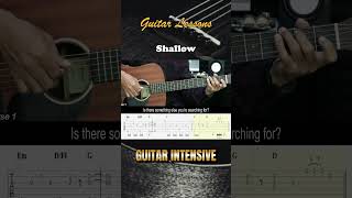 Shallow  Lady Gaga ft Bradley Cooper  EASY Guitar Tutorial  Chords  Lyrics  Guitar Lessons [upl. by Bruni38]