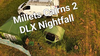 Millets Eurohike Cairns 2 DLX Nightfall Tent eurohike camping [upl. by Eidissac]