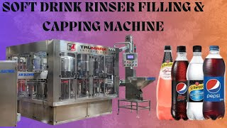 CSD SOFT DRINK RINSER FILLING amp CAPPING MACHINE [upl. by Atilal]