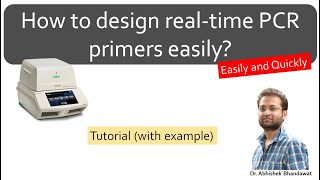 How to design primers for realtime PCR qPCR for gene expression Easily and quickly PrimerQuest [upl. by Nimsaj894]