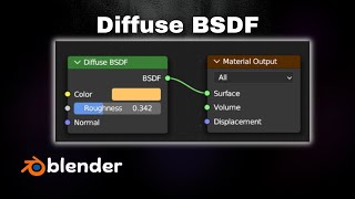 How to Use the Diffuse BSDF Shader in Blender [upl. by Llehcar]