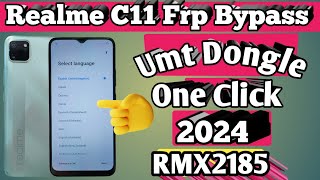 Realme c11 rmx2185 mtk cpu frp bypass umt [upl. by Amalburga]