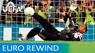 EURO 96 highlights France v Netherlands penalty shootout [upl. by Gnay399]