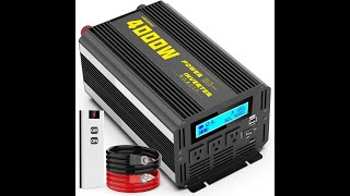 JARXIOKE 4000 Watt Modified Sine Wave Power Inverter Review – Pros amp Cons [upl. by Ellenoj]