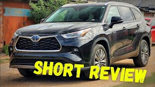 2022 Toyota Highlander Hybrid Platinum  Quick Review [upl. by Mikal709]