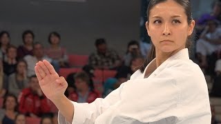 【4K】Beautiful Kata quotGojyushiho Shoquot Female Karate World Champion [upl. by Hakilam]