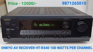 ONKYO AV RECEIVER 100 WATTS PER CHANNEL HTR240 Price  12000 Only Contact No  9871265010 [upl. by Hcahsem]