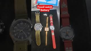 Fossil watch battery replacement Watch repairwatch viralshorts reels [upl. by Khalin]