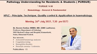 Pursue 14 M ULHPLC  Principle Technique Quality control amp Application in haemat [upl. by Annah800]