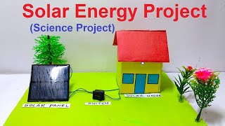 solar energy working model for school science project  ecofriendly physics energy  DIY pandit [upl. by Lucy880]