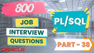 Oracle PLSQL Interview Question amp Answer Part  38  Essential Tips and Tricks [upl. by Arem]