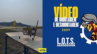 Vídeo de Montagem e desmontagem  LOTS Aerodesign Micro 216  XXVI SAE BRASIL AeroDesign 2024 [upl. by Crysta]